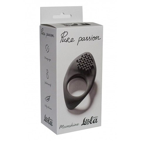 PIERŚCIEŃ EREKCYJNY SEX RING WIBRACJE STYMULATOR ERECTION VIBRORING PURE PASSION MOONSHINE BLACK PIERŚCIEŃ EREKCYJNY SEX RING WIBRACJE STYMULATOR ERECTION VIBRORING PURE PASSION MOONSHINE BLACK