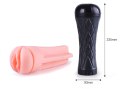 MASTURBATOR SZTUCZNA DUPA I CIPKA POCHWA WIBRACJE MASTURBATOR-VIBRATING VAGINA CYBER SKIN- LATARKA