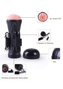 MASTURBATOR SZTUCZNA DUPA I CIPKA POCHWA WIBRACJE MASTURBATOR-VIBRATING VAGINA CYBER SKIN- LATARKA