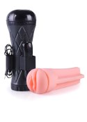 MASTURBATOR SZTUCZNA DUPA I CIPKA POCHWA WIBRACJE MASTURBATOR-VIBRATING VAGINA CYBER SKIN- LATARKA