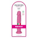 SOLIDNE REALISTYCZNE DILDO Z PRZYSSAWKĄ CYBERSKÓRA DILDO- AMEDEO PINK