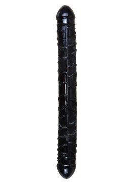 SOLIDNE DILDO PODWÓJNA PENETRACJA WAGINALNO ANALNY DILDO-FLEXIBLE DOUBLE DONG - BLACK
