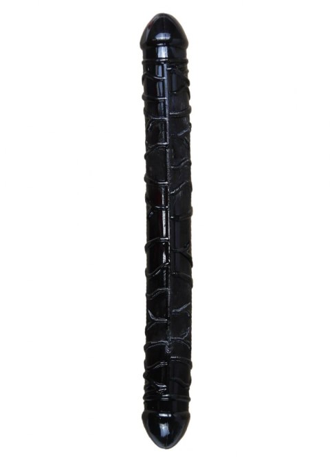 SOLIDNE DILDO PODWÓJNA PENETRACJA WAGINALNO ANALNY DILDO-FLEXIBLE DOUBLE DONG - BLACK