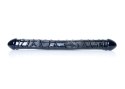 SOLIDNE DILDO PODWÓJNA PENETRACJA WAGINALNO ANALNY DILDO-FLEXIBLE DOUBLE DONG - BLACK