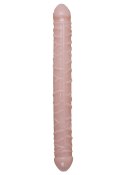 SOLIDNE DILDO PODWÓJNA PENETRACJA WAGINALNO ANALNY DILDO-FLEXIBLE DOUBLE DONG - SKIN