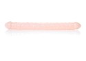 SOLIDNE DILDO PODWÓJNA PENETRACJA WAGINALNO ANALNY DILDO-FLEXIBLE DOUBLE DONG - SKIN