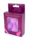 KULKI GEJSZY TRENING MIĘŚNI KEGLA KORALIKI JAJKA KULKI-SILICONE KEGAL BALLS SET - PURPLE