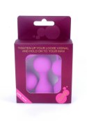 KULKI GEJSZY TRENING MIĘŚNI KEGLA KORALIKI JAJKA KULKI-SILICONE KEGAL BALLS SET - PURPLE
