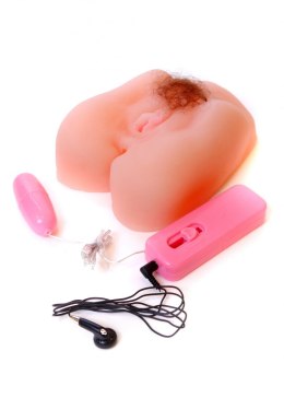 MASTURBATOR SZTUCZNA DUPA I CIPKA POCHWA WIBRACJE MASTURBATOR-VAGINA & ANUS - VIBRATING