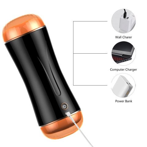 Masturbator-Vibrating Masturbation Cup USB 10 function + Interactive Function / Double Ends Masturbator-Vibrating Masturbation Cup USB 10 function + Interactive Function / Double Ends