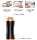 Masturbator-Vibrating Masturbation Cup USB 10 function + Interactive Function / Double Ends