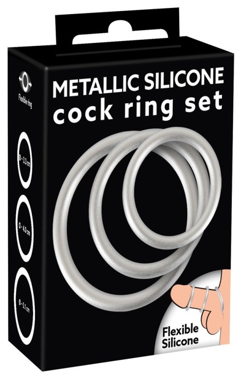 METALLIC SILICONE COCK RING SE METALLIC SILICONE COCK RING SE