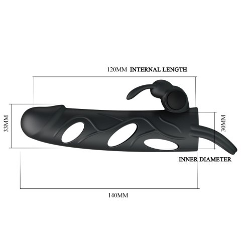 PRZEDŁUŻKA NA PENISA DUŻA GRUBA NAKŁADKA POSZERZA PRETTY LOVE - PENIS SLEEVE WITH BALL STRAP VIBRATION PRZEDŁUŻKA NA PENISA DUŻA GRUBA NAKŁADKA POSZERZA PRETTY LOVE - PENIS SLEEVE WITH BALL STRAP VIBRATION