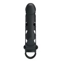 PRZEDŁUŻKA NA PENISA DUŻA GRUBA NAKŁADKA POSZERZA PRETTY LOVE - VIBRATING PENIS SLEEVE WITH BALL STRAP