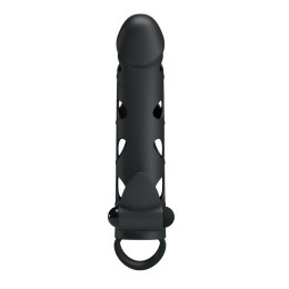 PRZEDŁUŻKA NA PENISA DUŻA GRUBA NAKŁADKA POSZERZA PRETTY LOVE - VIBRATING PENIS SLEEVE WITH BALL STRAP