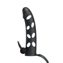 PRZEDŁUŻKA NA PENISA DUŻA GRUBA NAKŁADKA POSZERZA PRETTY LOVE - VIBRATING PENIS SLEEVE WITH BALL STRAP