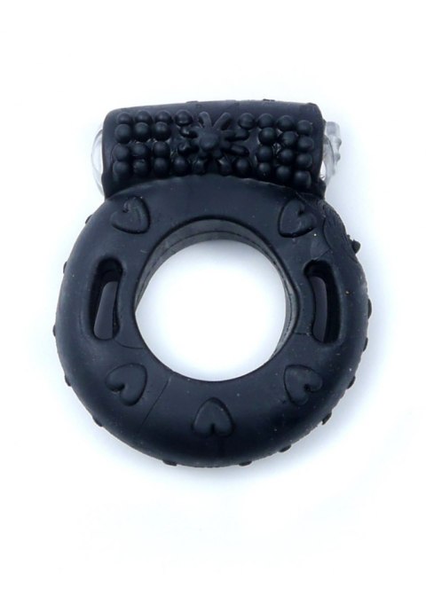 PIERŚCIEŃ-VIBRATING COCKRING BLACK PIERŚCIEŃ-VIBRATING COCKRING BLACK