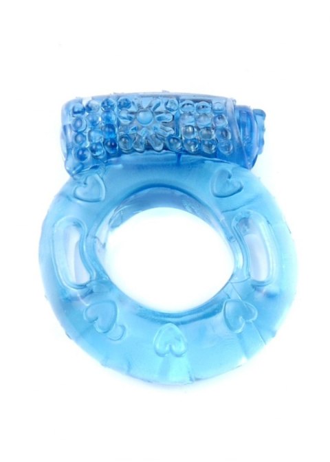 PIERŚCIEŃ EREKCYJNY SEX RING WIBRACJE STYMULATOR PIERŚCIEŃ-VIBRATING COCKRING BLUE