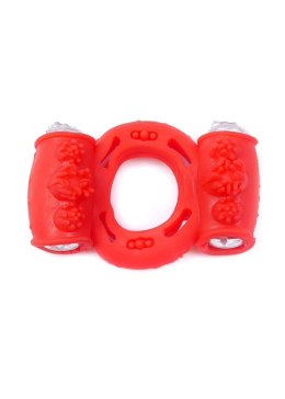 PIERŚCIEŃ-VIBRATING COCKRING DOUBLE RED