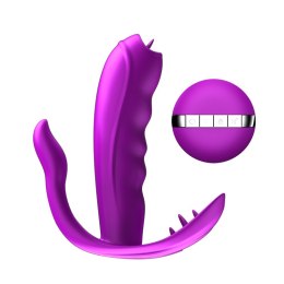 STYMULATOR-SILICONE PANTY VIBRATOR USB 7 FUNCTION / HEATING
