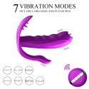 STYMULATOR-SILICONE PANTY VIBRATOR USB 7 FUNCTION / HEATING
