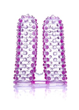 NAKŁADKA NA PALEC STYMULUJE WYDŁUŻA ORGAZM MASAŻ STYMULATOR-WONDERFUL FINGERS PURPLE