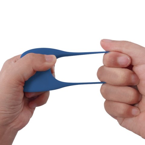 Wibrator-Silicone Ring Blue USB 7 Function + Electro stim / remote control Wibrator-Silicone Ring Blue USB 7 Function + Electro stim / remote control