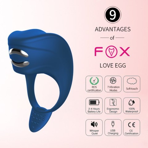 Wibrator-Silicone Ring Blue USB 7 Function + Electro stim / remote control Wibrator-Silicone Ring Blue USB 7 Function + Electro stim / remote control