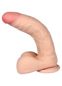 SOLIDNE REALISTYCZNE DILDO Z PRZYSSAWKĄ CYBERSKÓRA DILDO-ASKLEPIOS-LOVECLONEX 8"-FLEXIBLE