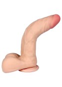 SOLIDNE REALISTYCZNE DILDO Z PRZYSSAWKĄ CYBERSKÓRA DILDO-ASKLEPIOS-LOVECLONEX 8"-FLEXIBLE