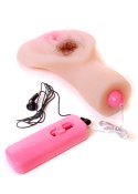 MASTURBATOR SZTUCZNA DUPA I CIPKA POCHWA WIBRACJE MASTURBATOR-VAGINA - VIBRATING