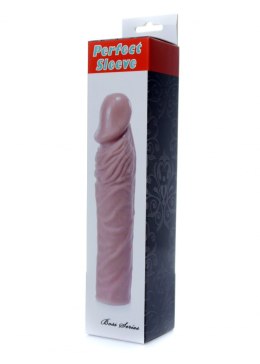 PRZEDŁUŻKA NA PENISA DUŻA GRUBA NAKŁADKA POSZERZA STYMULATOR-PERFECT SLEEVE MULATTO - EXTENDS 7 CM