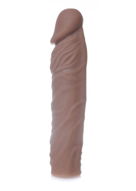 PRZEDŁUŻKA NA PENISA DUŻA GRUBA NAKŁADKA POSZERZA STYMULATOR-PERFECT SLEEVE MULATTO - EXTENDS 7 CM PRZEDŁUŻKA NA PENISA DUŻA GRUBA NAKŁADKA POSZERZA STYMULATOR-PERFECT SLEEVE MULATTO - EXTENDS 7 CM
