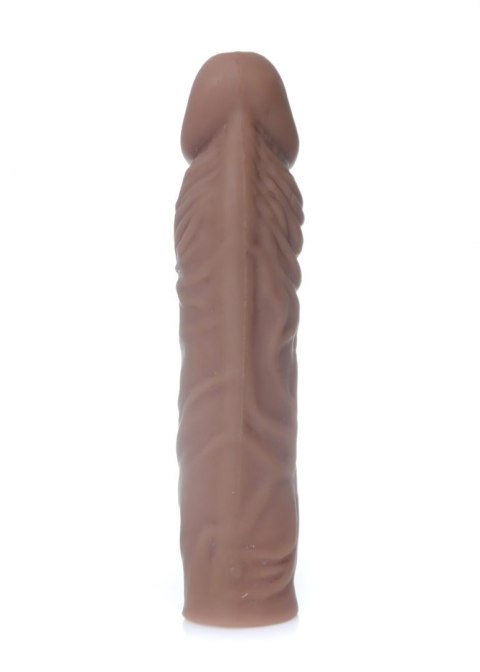 PRZEDŁUŻKA NA PENISA DUŻA GRUBA NAKŁADKA POSZERZA STYMULATOR-PERFECT SLEEVE MULATTO - EXTENDS 7 CM PRZEDŁUŻKA NA PENISA DUŻA GRUBA NAKŁADKA POSZERZA STYMULATOR-PERFECT SLEEVE MULATTO - EXTENDS 7 CM