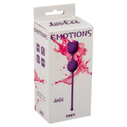 KULKI GEJSZY TRENING MIĘŚNI KEGLA KORALIKI JAJKA Vaginal balls Emotions Foxy Purple