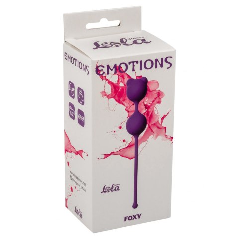 KULKI GEJSZY TRENING MIĘŚNI KEGLA KORALIKI JAJKA Vaginal balls Emotions Foxy Purple KULKI GEJSZY TRENING MIĘŚNI KEGLA KORALIKI JAJKA Vaginal balls Emotions Foxy Purple