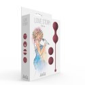 KULKI GEJSZY TRENING MIĘŚNI KEGLA KORALIKI JAJKA VAGINAL BALLS SET LOVE STORY DIVA WINE RED