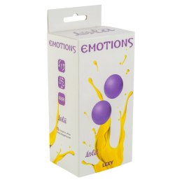 KULKI GEJSZY TRENING MIĘŚNI KEGLA KORALIKI JAJKA VAGINAL BALLS WITHOUT A LOOP EMOTIONS LEXY LARGE PURPLE