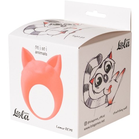 PIERŚCIEŃ EREKCYJNY SEX RING WIBRACJE STYMULATOR PIERŚCIEŃ- VIBRATING COCKRING MIMI ANIMALS LEMUR REMI ORANGE PIERŚCIEŃ EREKCYJNY SEX RING WIBRACJE STYMULATOR PIERŚCIEŃ- VIBRATING COCKRING MIMI ANIMALS LEMUR REMI ORANGE