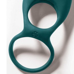 PIERŚCIEŃ- VIBRATING DOUBLE COCKRING DAYDREAM GREEN