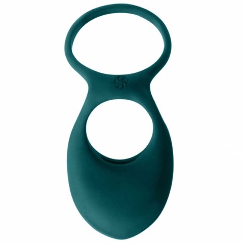 PIERŚCIEŃ- VIBRATING DOUBLE COCKRING DAYDREAM GREEN PIERŚCIEŃ- VIBRATING DOUBLE COCKRING DAYDREAM GREEN