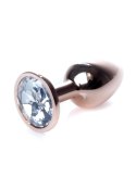 PLUG-JEWELLERY RED GOLD PLUG- CLEAR