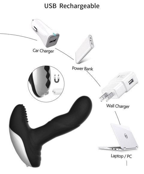 WIBRATOR-SILICONE MASSAGER USB 7 FUNCTION + PULSATOR / HEATING BLACK WIBRATOR-SILICONE MASSAGER USB 7 FUNCTION + PULSATOR / HEATING BLACK
