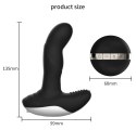 WIBRATOR-SILICONE MASSAGER USB 7 FUNCTION + PULSATOR / HEATING BLACK