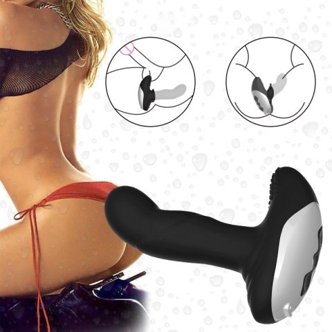 WIBRATOR-SILICONE MASSAGER USB 7 FUNCTION + PULSATOR / HEATING BLACK WIBRATOR-SILICONE MASSAGER USB 7 FUNCTION + PULSATOR / HEATING BLACK