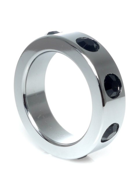 PIERŚCIEŃ-METAL COCK RING WITH BLACK DIAMONDS MEDIUM PIERŚCIEŃ-METAL COCK RING WITH BLACK DIAMONDS MEDIUM