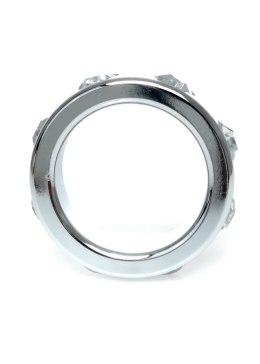 PIERŚCIEŃ-METAL COCK RING WITH CRISTAL DIAMONDS SMALL