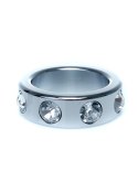 PIERŚCIEŃ-METAL COCK RING WITH CRISTAL DIAMONDS SMALL