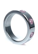 PIERŚCIEŃ-METAL COCK RING WITH ROSE DIAMONDS LARGE