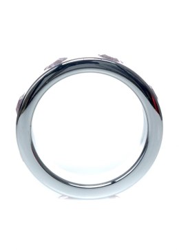 PIERŚCIEŃ-METAL COCK RING WITH ROSE DIAMONDS LARGE